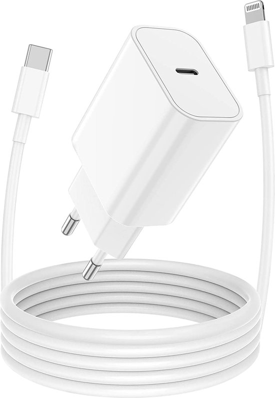 Chargeur Rapide iPhone 11/12/13/14 + Câble de Chargeur de 2 Mètres -  Convient pour