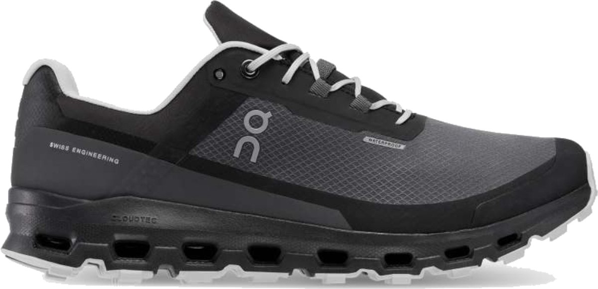 On Running Cloudvista Waterproof wandelsneakers heren grijs dessin