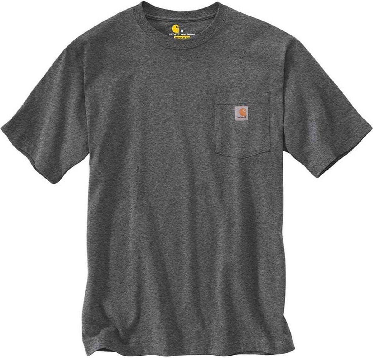 Carhartt Pocket T-shirt korte mouw Carbon Grijs