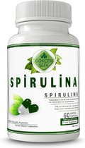 Spirulina Extract Capsule - 60 Capsules - Ideaal Voor Atleten - Eiwitrijk, Tot 94 Micro- en Macromineralen, Omega-3,6,9-vetzuren, Meer dan 2000 Enzymen - 1 CAPSULE 1000 MG EXTRACT - Geen Toevoegingen - 60.000 mg Kruidenextract - Beste Kwaliteit