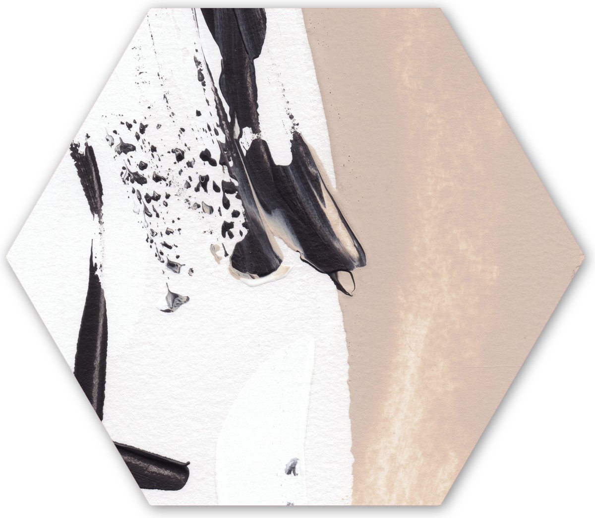 Hexagon wanddecoratie - Kunststof Wanddecoratie - Hexagon Schilderij - Verf - Design - Abs