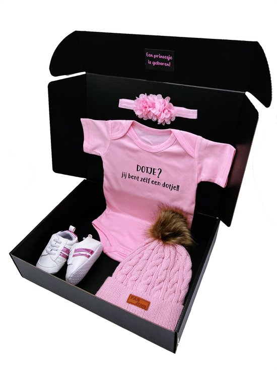 Kraamcadeau meisje - romper, babymuts - speen - rechtstreeks versturen als cadeau mogelijk van Bebsy — afbeelding 2