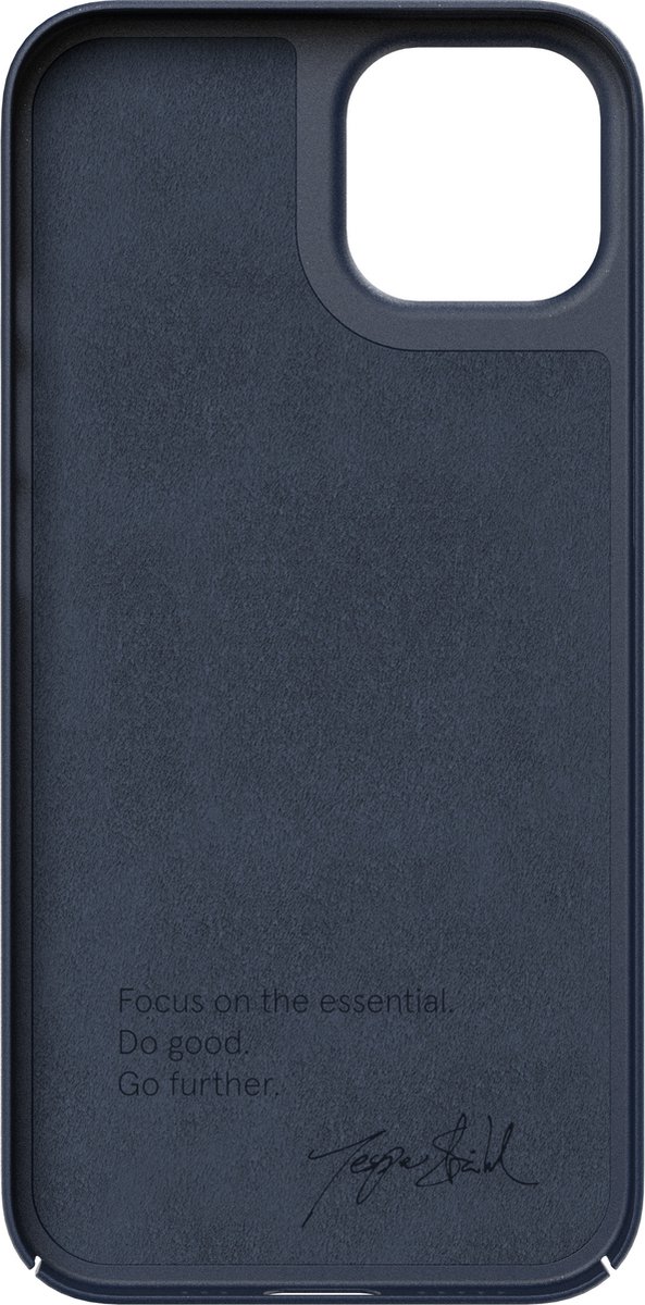 Nudient Thin Case V3 Magneetring hoesje geschikt voor iPhone 13 - blauw