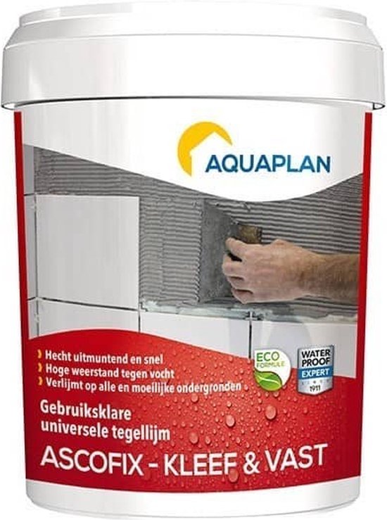 Aquaplan Kleef&Vast 5KgEen professionele universele elastische waterdichte tegellijm... bol