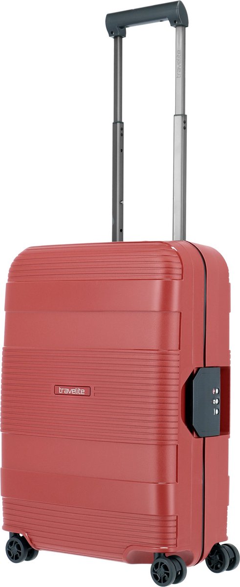 Travelite Korfu 55cm-39L handbagage-koffer donker rood