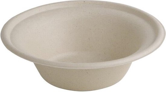 Foto: Fiesta green composteerbare bagasse kommen vierkant 50 stuks fiesta green fc544