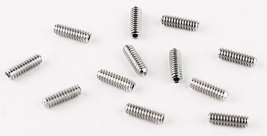 Vis de hauteur de selle, basses série Standard , 6-32 x 7/16 hex, nickel, 12 pcs