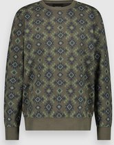 Twinlife Pull Crew Sweater Allover Print Tw13301 Deep Depths 624 Taille Homme - XL