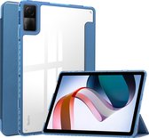 Case2go - Tablet hoes geschikt voor Xiaomi Redmi Pad - 10.6 inch Trifold case met Auto/Wake functie en magneetsluiting - Blauw