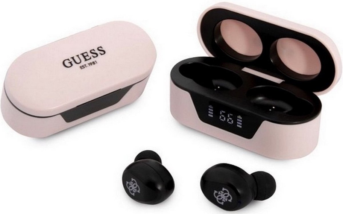Guess True Wireless Universele Bluetooth In-Ear Oordopjes - Roze