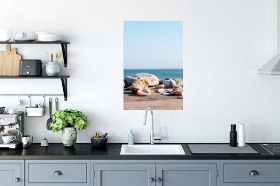 Affiche Coquillages - Plage - Mer - Eté - Soleil - 40x60 cm