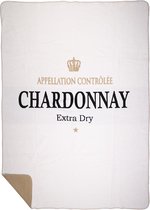 Mars & More - Plaid - Vin Chardonnay - Wit - 150x200cm