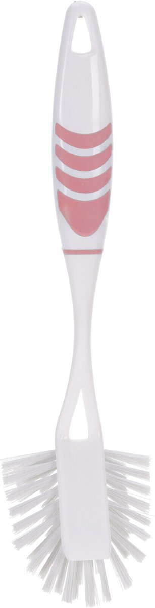 Goedkoopste Excellent Houseware Afwasborstel met ophang lus - roze - 29 cm