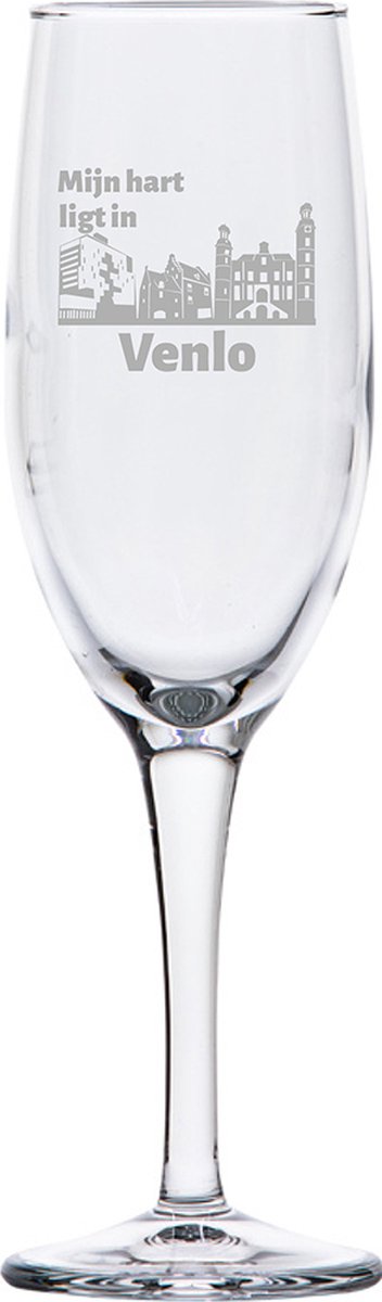 Gegraveerde Champagneglas 16,5cl Venlo