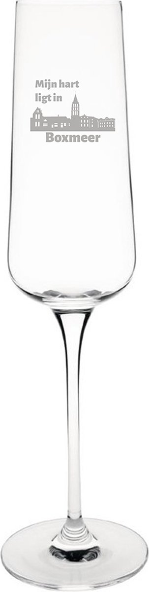 Gegraveerde Champagneglas 27cl Boxmeer