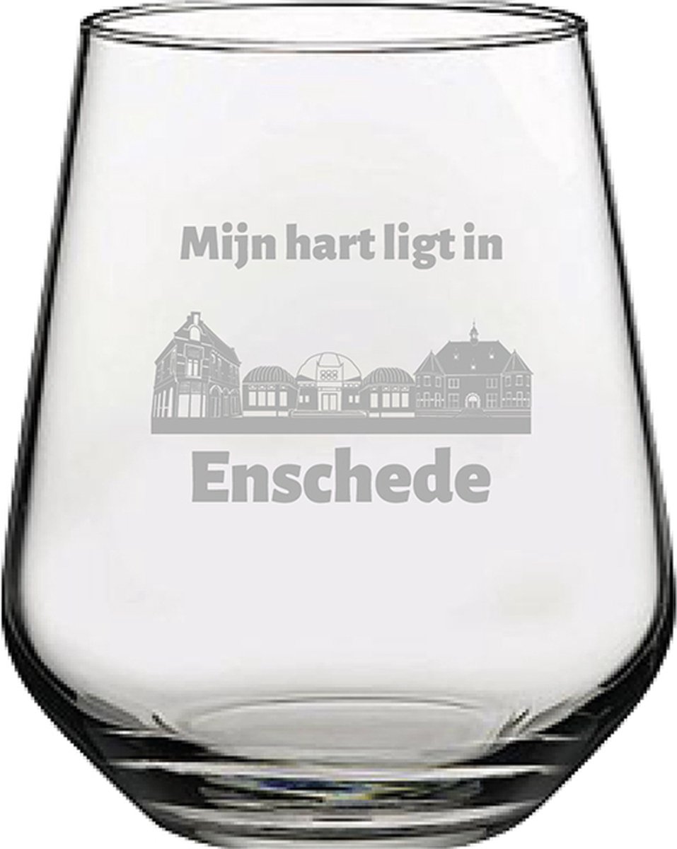 Gegraveerde Drinkglas 42,5cl Enschede