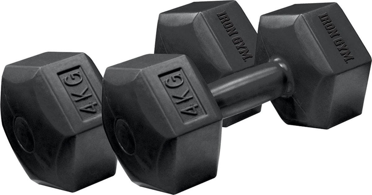 2x Iron Gym Dumbbell Hex | 4 kg