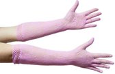 Handschoenen - Roze - Visnet/Kant - Elastisch - One Size