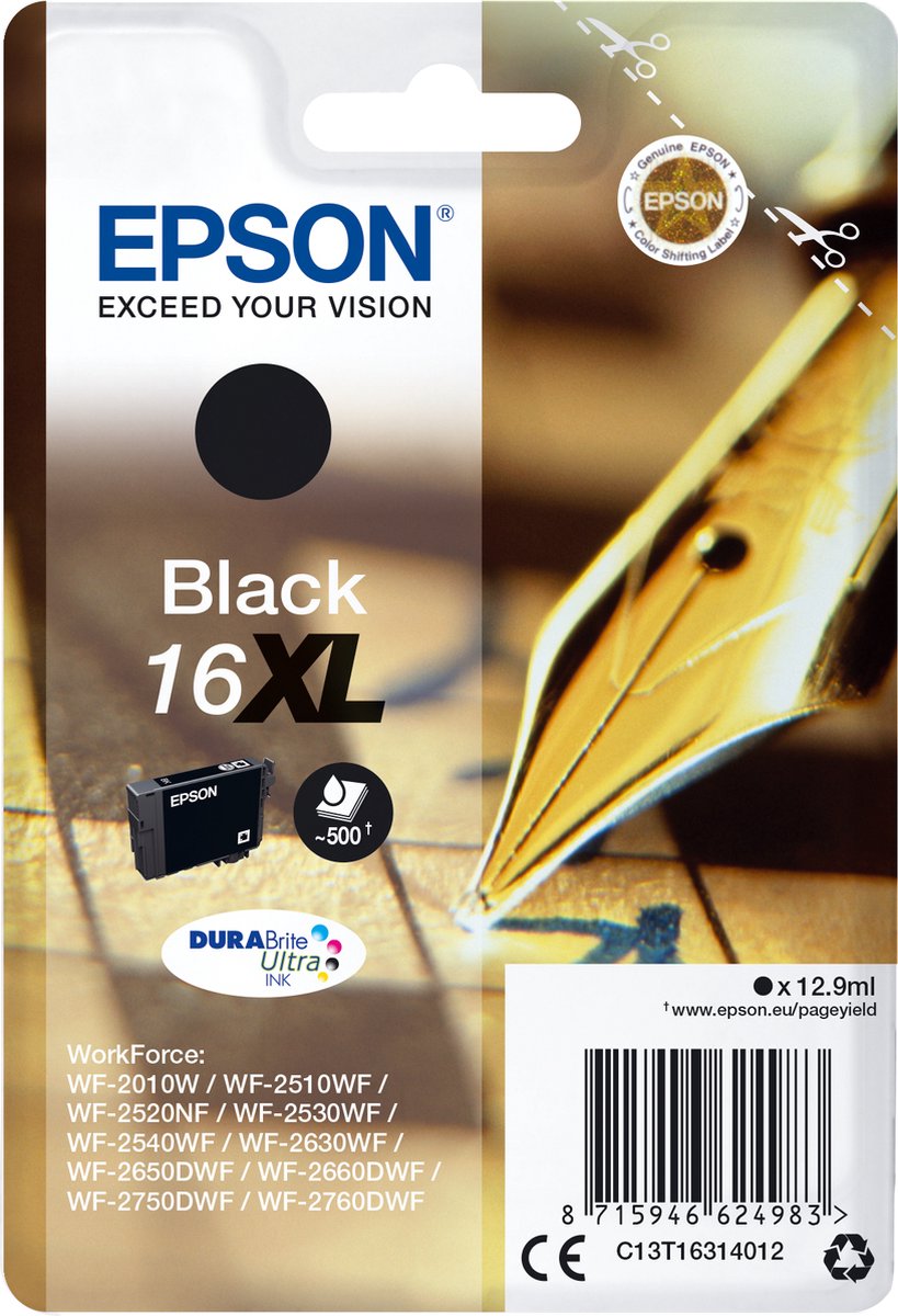 EPSON T1631 XL INK BLACK BLS