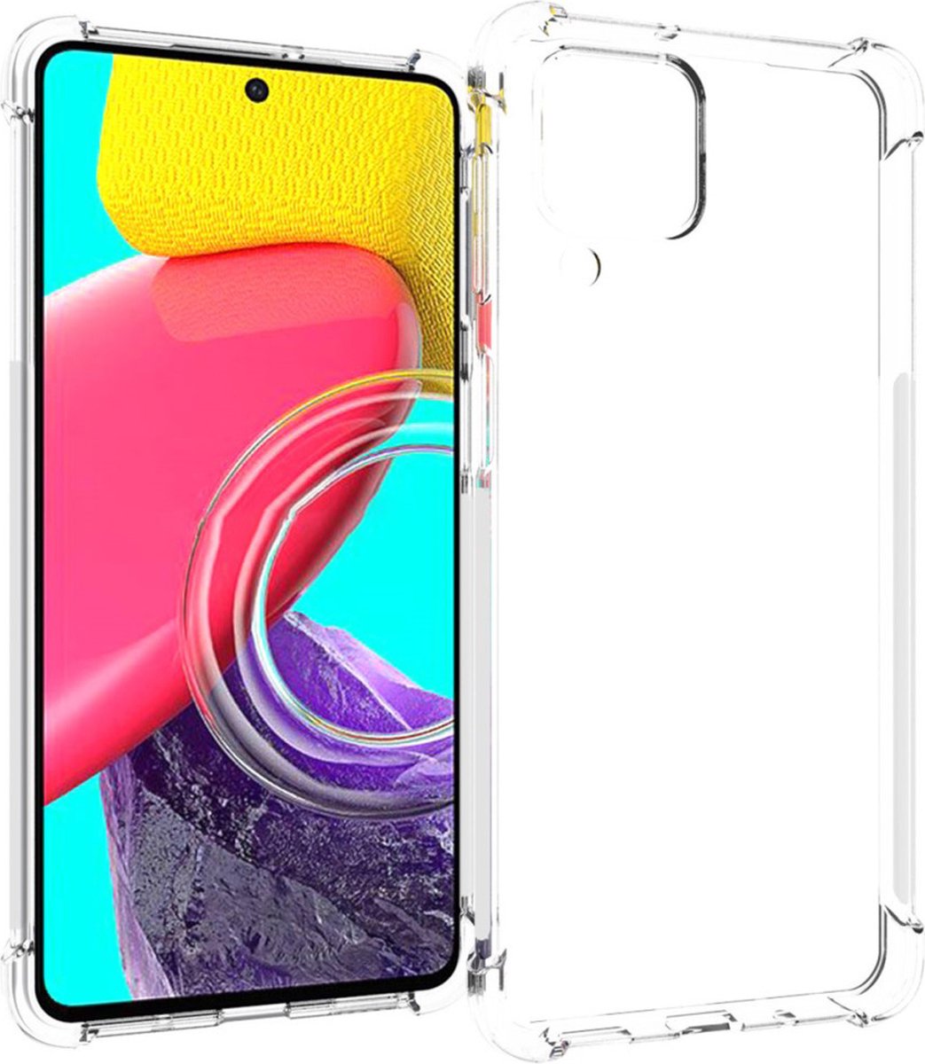 TPU Case Anti-Shock voor Anti-shock Back Cover voor de Samsung Galaxy M53 Transparant