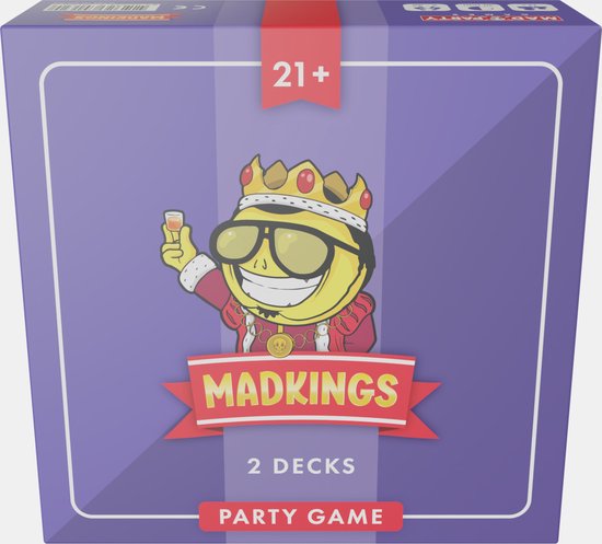 MadKings - drankspel - spelletjes voor volwassenen - truth or dare – kaartspel - kingsen - do or drink - inclusief shotglaasje en grote dobbelsteen