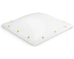 Skylux acrylaat lichtkoepel enkelwandig - opaal 0400 x 0400 mm