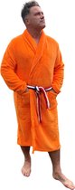 Badjas oranje – fleece – limited edition – badjas ik hou van Holland – EK badjas voetbal - heren badjas - dames badjas - maat S/M