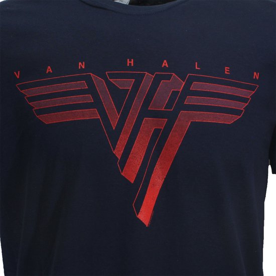 Eddy Van Halen Classic Red Logo T-Shirt Blauw - Officiële Merchandise |  bol.com