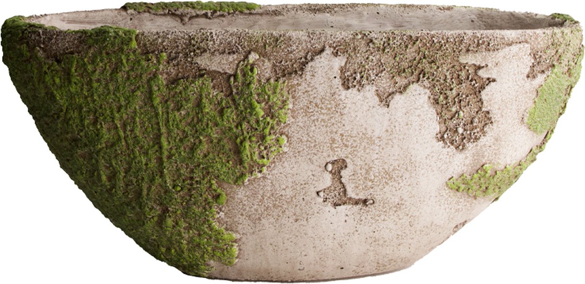 Dijk Natural Collections - Planter cement 46x21x21.5cm - Groen