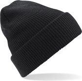 Bonnet d'hiver tricoté Heritage Beanie noir pour adulte - Chapeaux femme / homme - 100% polyacrylique