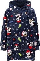 Mickey Mouse Disney - Marineblauw, kindersweatshirt / badjas / deken met capuchon, kerst / 104-116