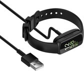 YONO Oplaadkabel geschikt voor Fitbit Inspire 3 - USB Oplader - 1 Meter - Zwart