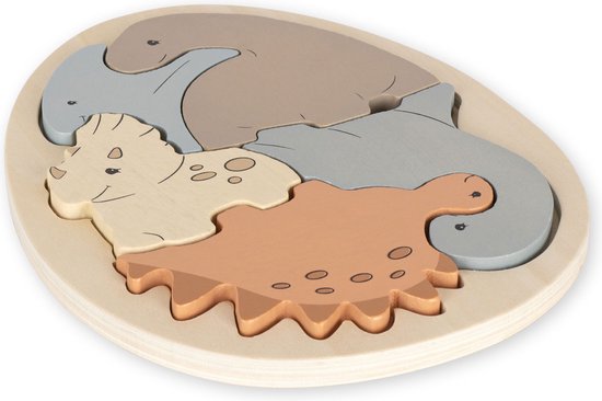 Konges Slojd Dinosaur Egg Houten Puzzel