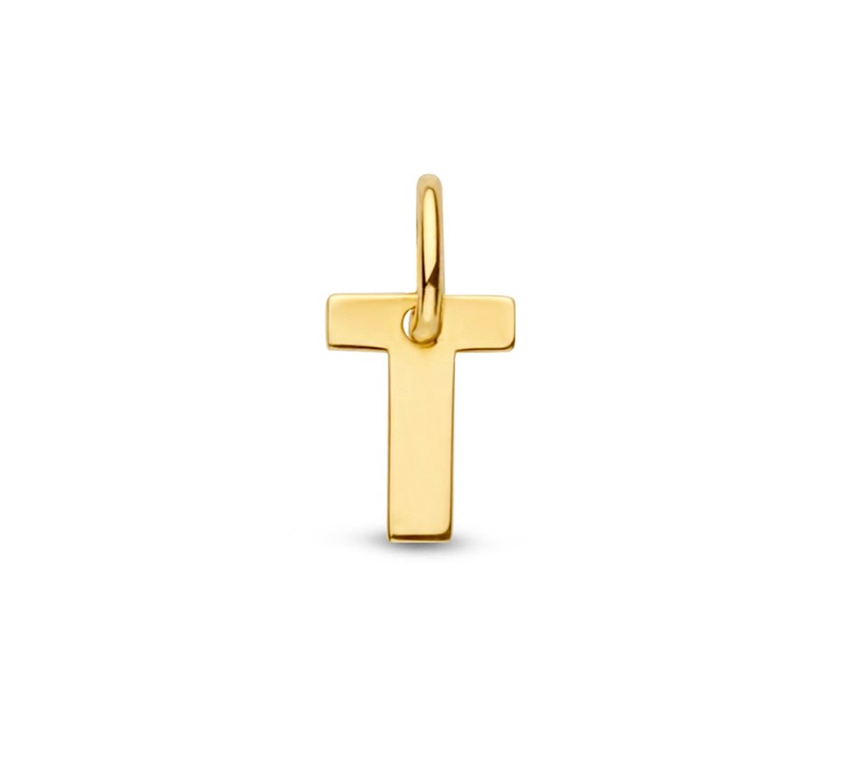Geelgouden Hanger letter T 4023471