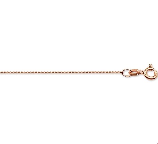 The Jewelry Collection Ketting Anker Rond 0,8 mm 45 cm - Goud