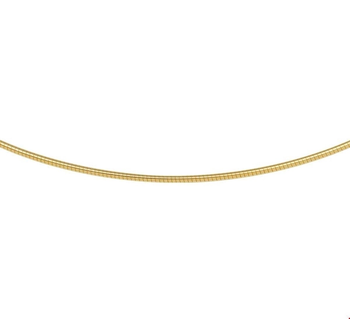 Huiscollectie 4020501 Collier Geelgoud Omega Rond 1,25 mm 42 + 3 cm