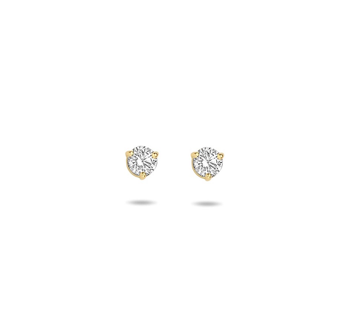 Geelgouden Oorknoppen zirkonia 4023627