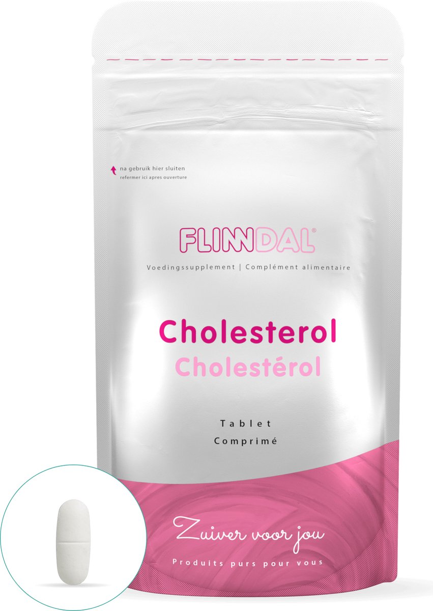 Goedkoopste Flinndal Cholesterol Tabletten - Voor een Goed Cholesterolgehalte - 30 Tabletten