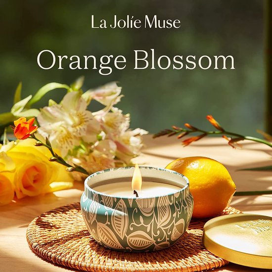 Bougie Parfumée Luxe Vanille + Fleur d'Oranger Néroli La Jolie Muse, Cire  de Soja 100%... | bol.com