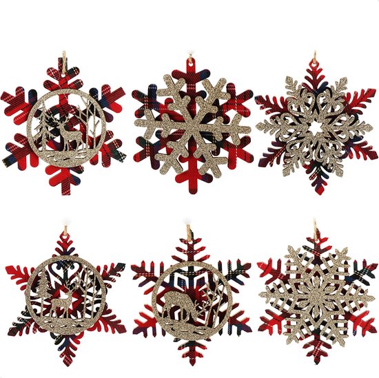 Easy Life Service d'assiettes de Noël 18 pièces en porcelaine (Nutcrackers