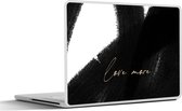 Laptop sticker - 12.3 inch - Tekst - Abstract - Love more - Quotes - 30x22cm - Laptopstickers - Laptop skin - Cover