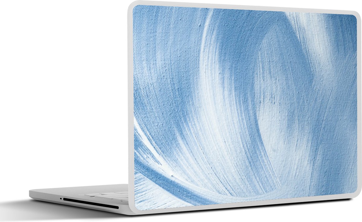 Laptop sticker - 13.3 inch - Blauw - Acrylverf - Design - 31x22,5cm - Laptopstickers - Laptop skin - Cover