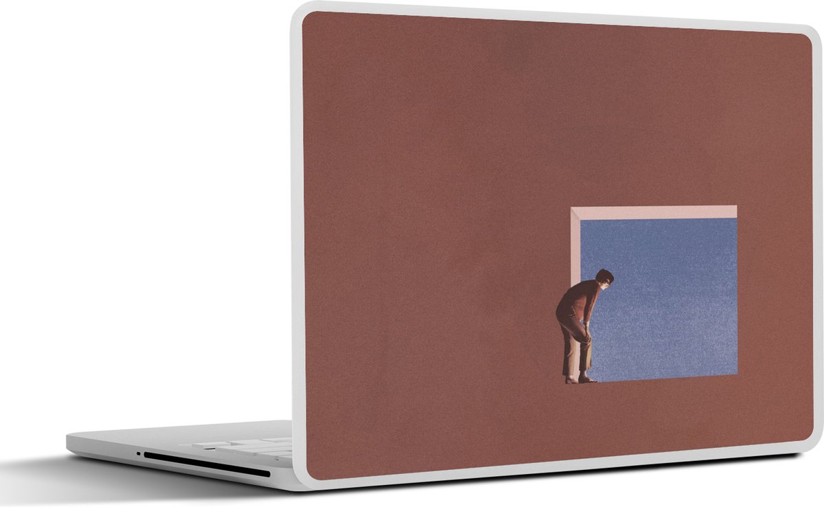 Laptop sticker - 14 inch - Man - Vintage - Design - 32x5x23x5cm - Laptopstickers - Laptop skin - Cover