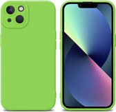 Coque pour iPhone 14 en VERT FLUIDE - Coque de protection en silicone TPU souple