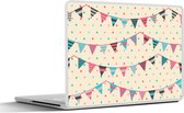 Laptop sticker - 17.3 inch - Slingers - Patronen - Pastel - 40x30cm - Laptopstickers - Laptop skin - Cover