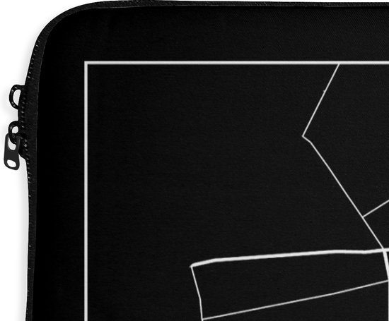 Housse pour ordinateur portable 15,6 pouces - Oss - Carte - Plan de la ville - Carte - Housse pour ordinateur portable - Dimensions intérieures 39,5x29,5 cm