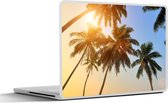 Laptop sticker - 17.3 inch - Palmboom - Zon - Zomer - Tropical - 40x30cm - Laptopstickers - Laptop skin - Cover