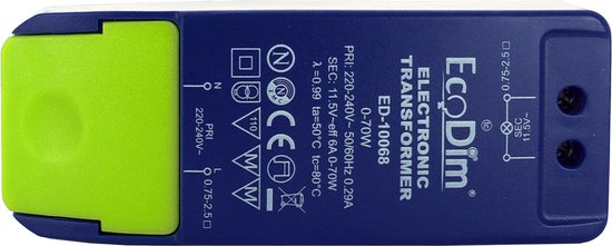 Pilote LED EcoDim/Trafo 12V AC Dimmable 0-50W