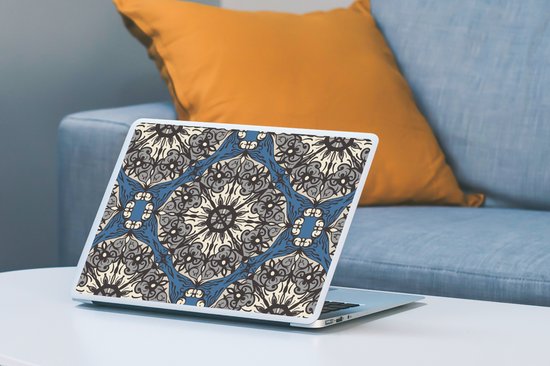 Sticker ordinateur portable - 14 pouces - Mandala - Motifs - Vintage