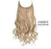 Wire Hair Extensions Dirty Blonde - 28cm breed | 50 cm lang | 120-130 gram - Strijkbaar - 16H613